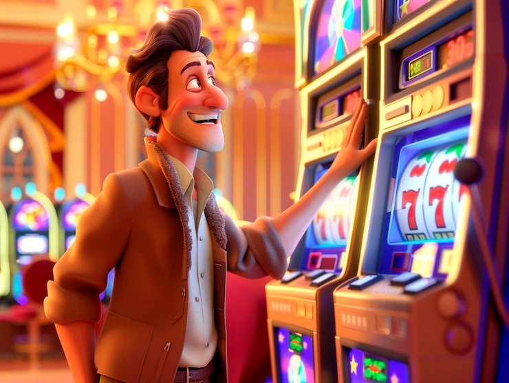 Antarmuka aplikasi mobile shopi slot menampilkan permainan slot dan menu navigasi